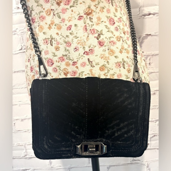 Rebecca Minkoff Handbags - Rebecca Minkoff Black Velvet Shoulder Bag - NWOT